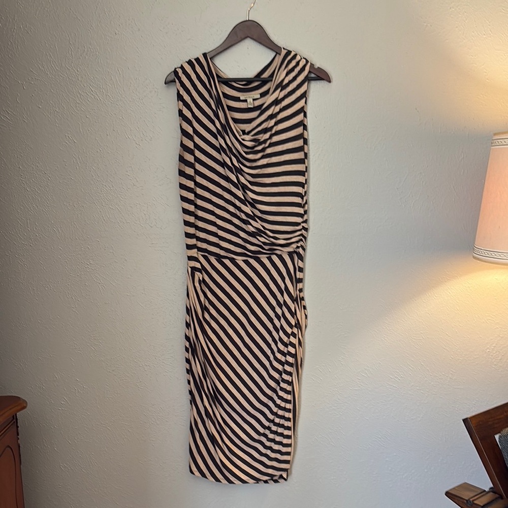 Anthropologie Gathered, Stretch Striped Women Dress